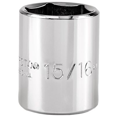 Proto 15/16" 6 Pt. Standard Length Socket — 1/2" Drive