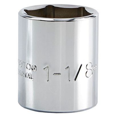 Proto 1-1/8" 6 Pt. Standard Length Socket — 1/2" Drive