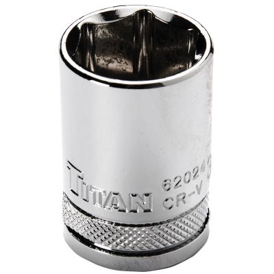 Titan 62024  3/4" 6 Pt. Standard Length Socket - 1/2" Drive