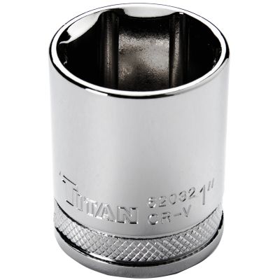 Titan 62032  1" 6 Pt. Standard Length Socket - 1/2" Drive