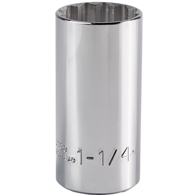 Proto 1-1/4" 12 Pt. Deep Length Socket — 1/2" Drive