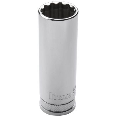 Titan 62624  3/4" 12 Pt. Deep Length Socket - 1/2" Drive