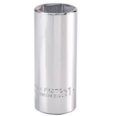 Proto 1" 6 Pt. Deep Length Socket — 1/2" Drive