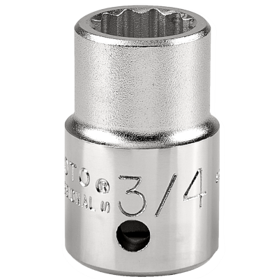 Proto 3/4" 12 Pt. Standard Length Socket — 3/4" Drive