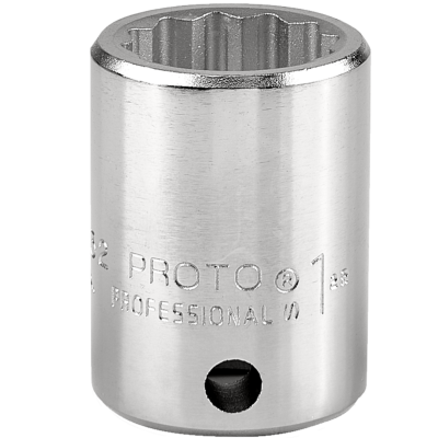 Proto 1" 12 Pt. Standard Length Socket — 3/4" Drive