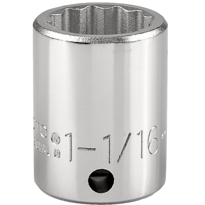 Proto 1-1/16" 12 Pt. Standard Length Socket — 3/4" Drive