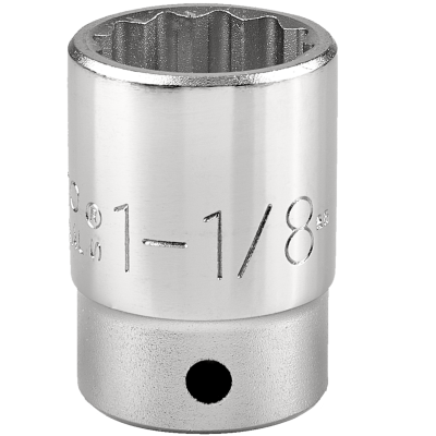 Proto 1-1/8" 12 Pt. Standard Length Socket — 3/4" Drive