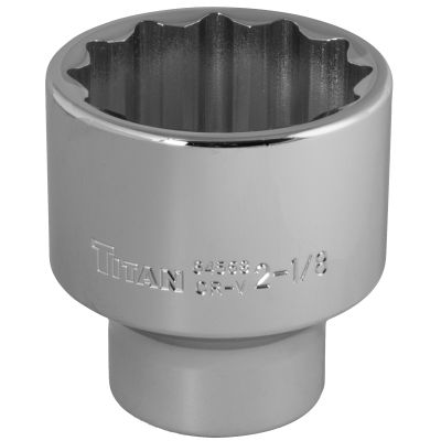 Titan 64568  2-1/8" 12 Pt. Standard Length Socket - 3/4" Drive