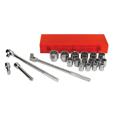 Performance Tool® 3/4" Drive Socket Set — 21 pc.