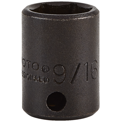 Proto 9/16" 6 Pt. Standard Length Impact Socket — 3/8" Drive