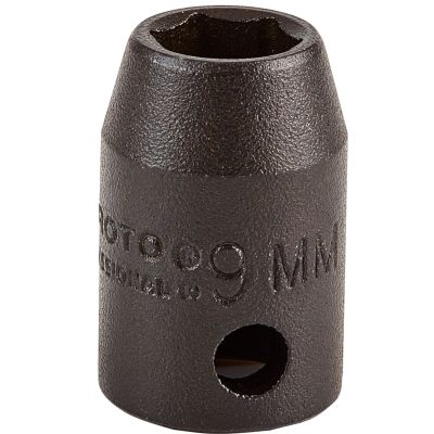 Proto 9 mm 6 Pt. Standard Length Impact Socket — 3/8" Drive