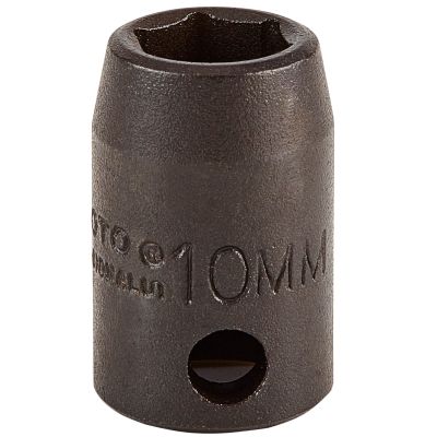 Proto 10 mm 6 Pt. Standard Length Impact Socket — 3/8" Drive