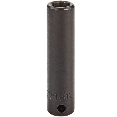 Proto 11 mm 6 Pt. Deep Length Impact Socket — 3/8" Drive