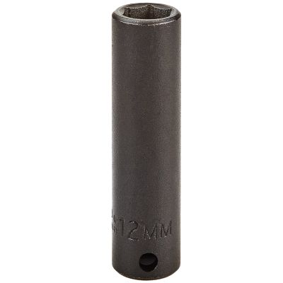 Proto 12 mm 6 Pt. Deep Length Impact Socket — 3/8" Drive