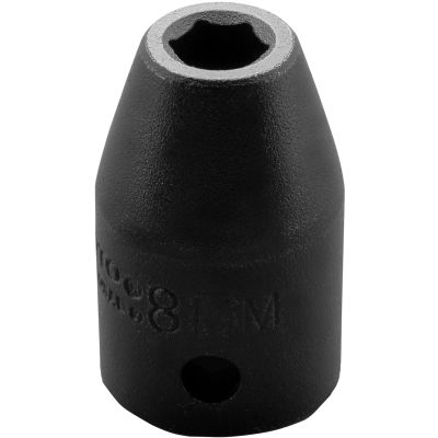 Proto 8 mm 6 Pt. Standard Length Impact Socket — 1/2" Drive