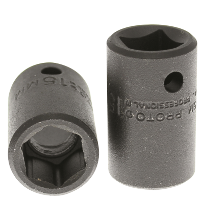 Proto 15 mm 6 Pt. Standard Length Impact Socket — 1/2" Drive