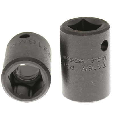 Proto 16 mm 6 Pt. Standard Length Impact Socket — 1/2" Drive