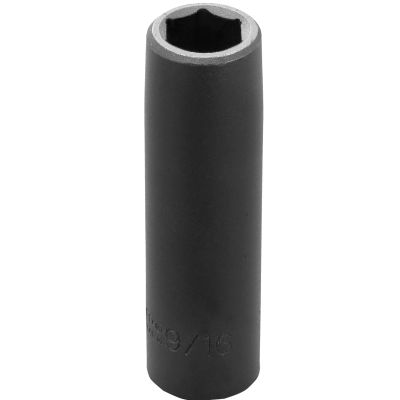 Proto 9/16" 6 Pt. Deep Length Impact Socket — 1/2" Drive