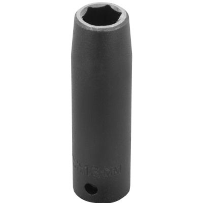 Proto 13 mm 6 Pt.  Deep Length Impact Socket — 1/2" Drive