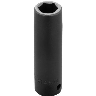 Proto 14 mm 6 Pt.  Deep Length Impact Socket — 1/2" Drive