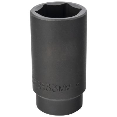 Proto 7333M 33 mm 6 Pt.  Deep Length Impact Socket - 1/2" Drive