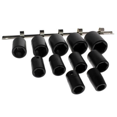 Proto 1/2" Drive 6 Point Impact Socket Set — 11 pc.