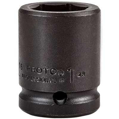 Proto 1" 6 Pt. Standard Length Impact Socket — 3/4" Drive