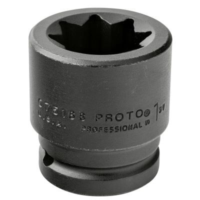 Proto 1" 8 Pt. Standard Length Impact Socket — 3/4" Drive