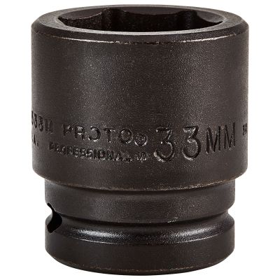 Proto 07533M 33 mm 6 Pt. Standard Length Impact Socket - 3/4" Drive