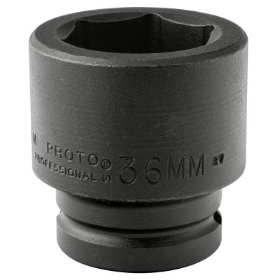 Proto 07536M 36 mm 6 Pt. Standard Length Impact Socket - 3/4" Drive