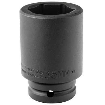 Proto 07536ML 36 mm 6 Pt. Deep Length Impact Socket - 3/4" Drive