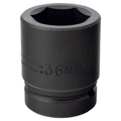 Proto 10036M 36 mm 6 Pt. Standard Length Impact Socket - 1" Drive