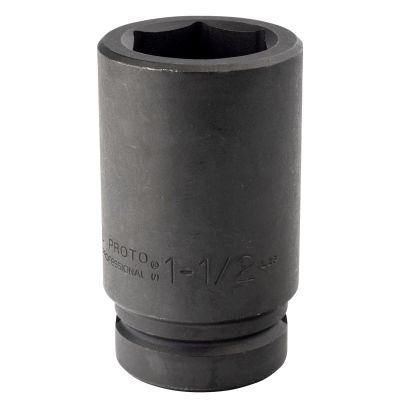 Proto 1-1/2" 6 Pt. Deep Length Impact Socket — 1" Drive