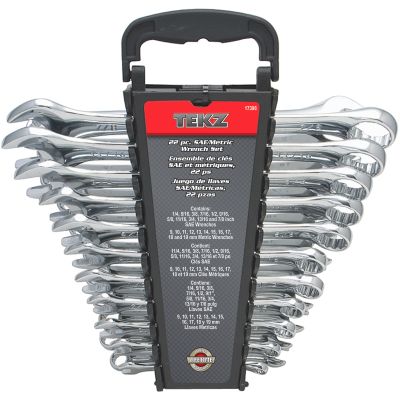 Titan Standard & Metric Combination Wrench Set — 22 pc.