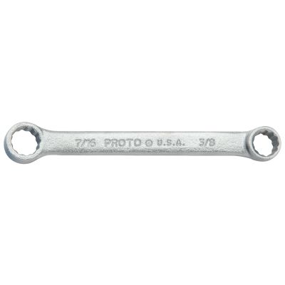 Proto 3/8" x 7/16" Short Box Wrench — 12 Point