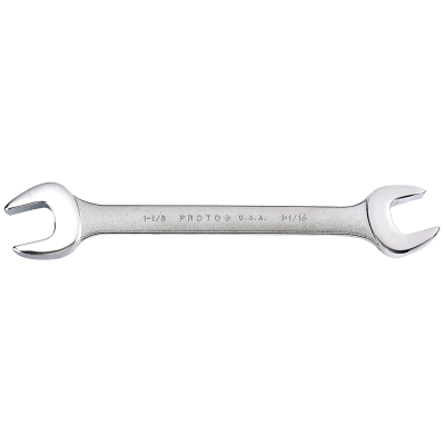 Proto 1-1/16" x 1-1/8" Open End Wrench 15° Angle Heads