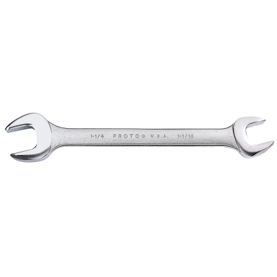 Proto 1-1/16" x 1-1/4" Open End Wrench 15° Angle Heads