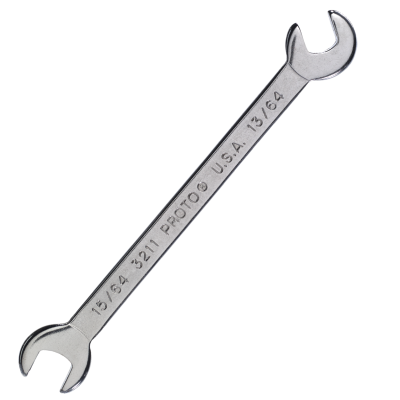 Proto 15/64" Midget Open End Wrench 15° & 60° Angle Heads