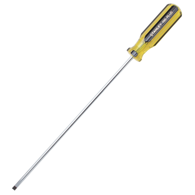 Stanley 3/16" x 10" Round Blade Cabinet Tip Screwdriver