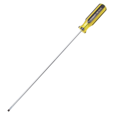 Stanley 3/16" x 12" Round Blade Cabinet Tip Screwdriver