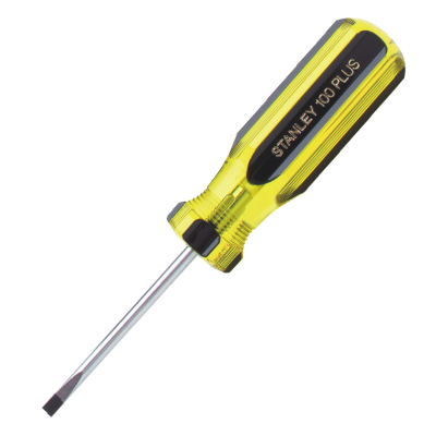 Stanley 1/8" x 2" Round Blade Cabinet Tip Screwdriver