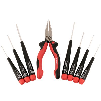 Wiha 26190 Precision Screwdriver & Pliers Set — 8 pc.