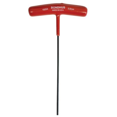 Bondhus 2.5 mm x 6" T-Handle Hex Key