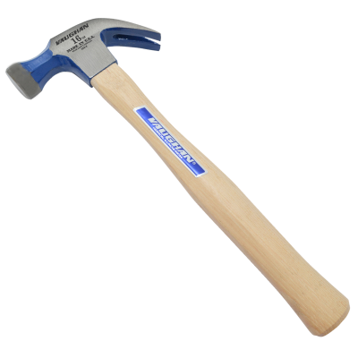 Performance Tool W1076 16 oz. Curved Claw Hammer 13-1/4 with Wood Handle