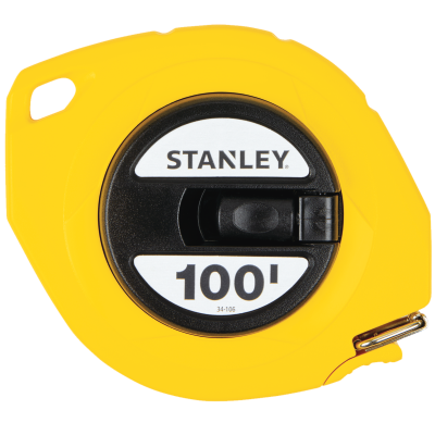 Stanley Tape Measure — Steel Long Tape, 3/8" x 100 ft.