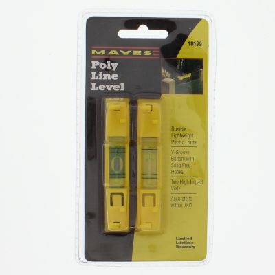 Mayes 3" Mini Line Level, 2/PKG