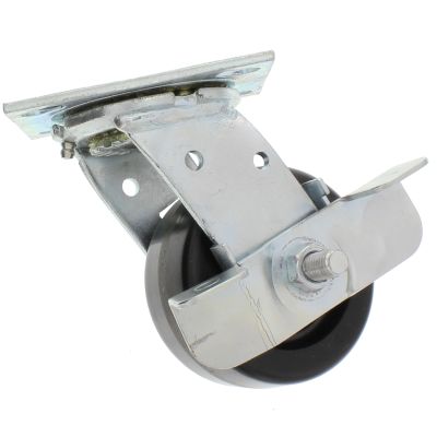 4" x 2" Swivel Medium-Heavy Duty Caster with Brake Phenolic