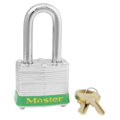 Master Lock 3LFGRN  Safety Padlock (Keyed Diff), Green