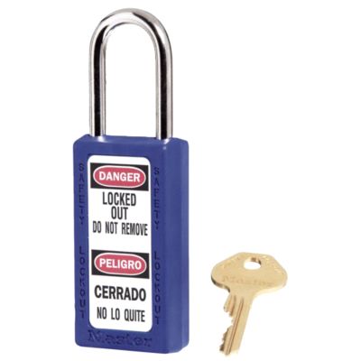 Master Lock 411KABLU Zenex Safety Padlock (Keyed Alike), Blue