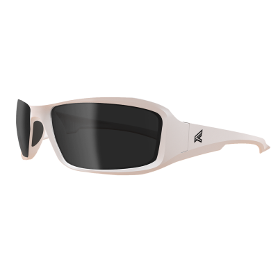 Edge Brazeau Polarized Safety Glasses — Smoke/White